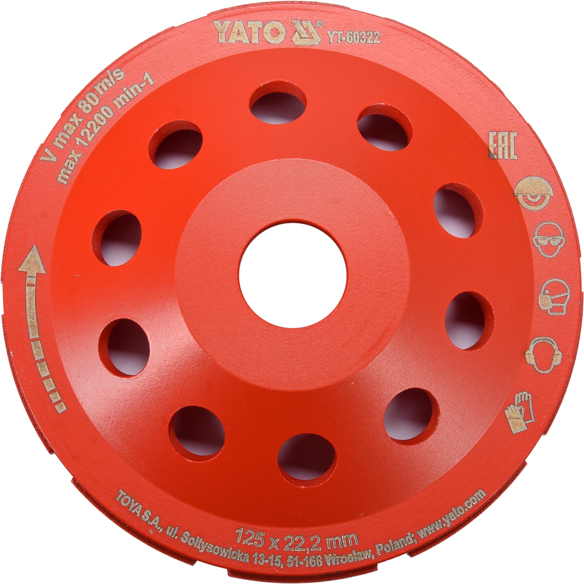 TYT-30322 DIJAMANTNI BRUSNI LONAC 125MM M14