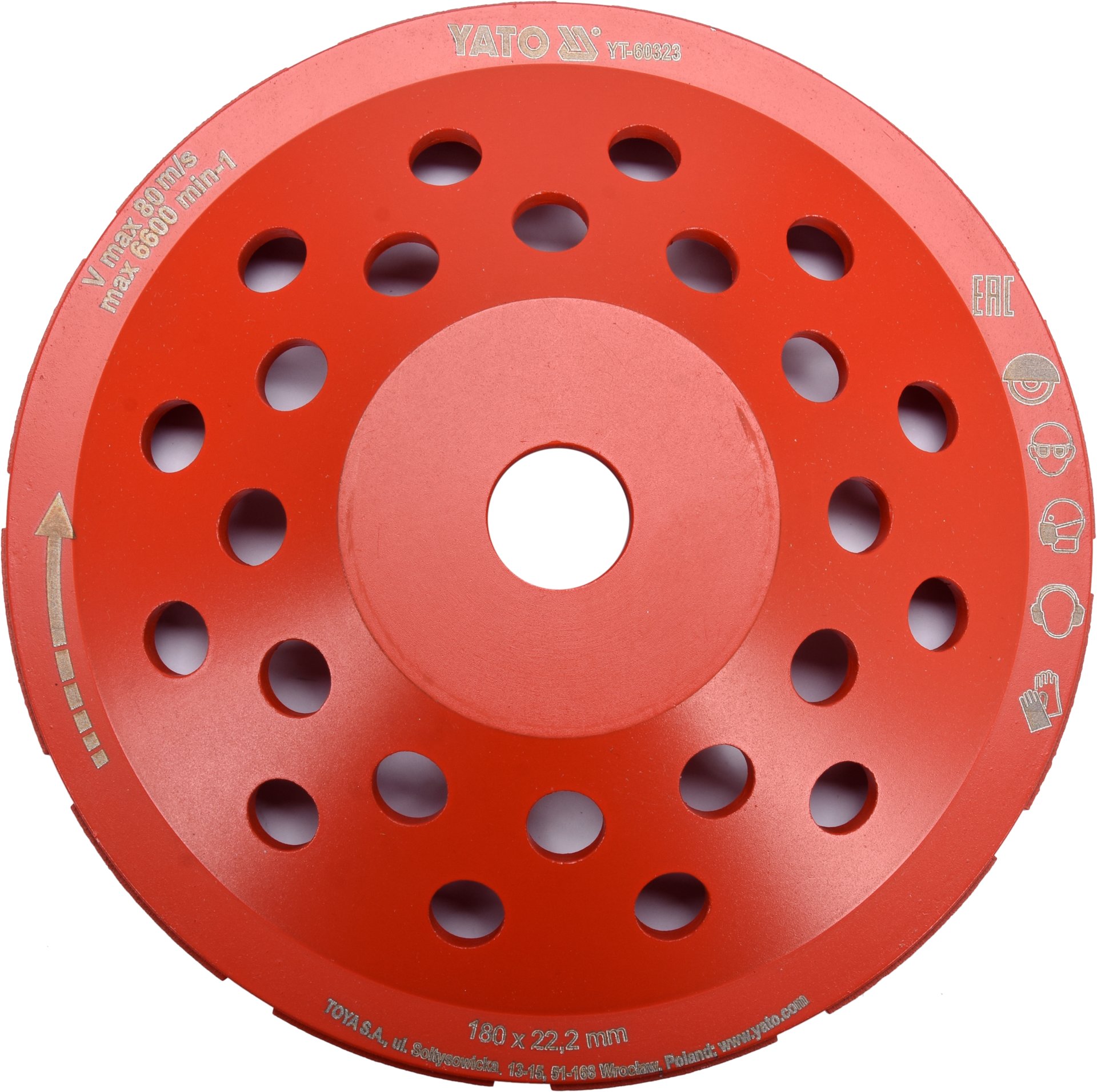 TYT-60323 DIJAMANTNI BRUSNI LONAC FI 180MM M14