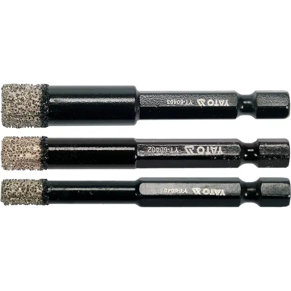 TYT-60409 SET DIJ. KRUNA ZA BUŠENJE KERAMIKE I PORCULAN HEX 6,8,10mm
