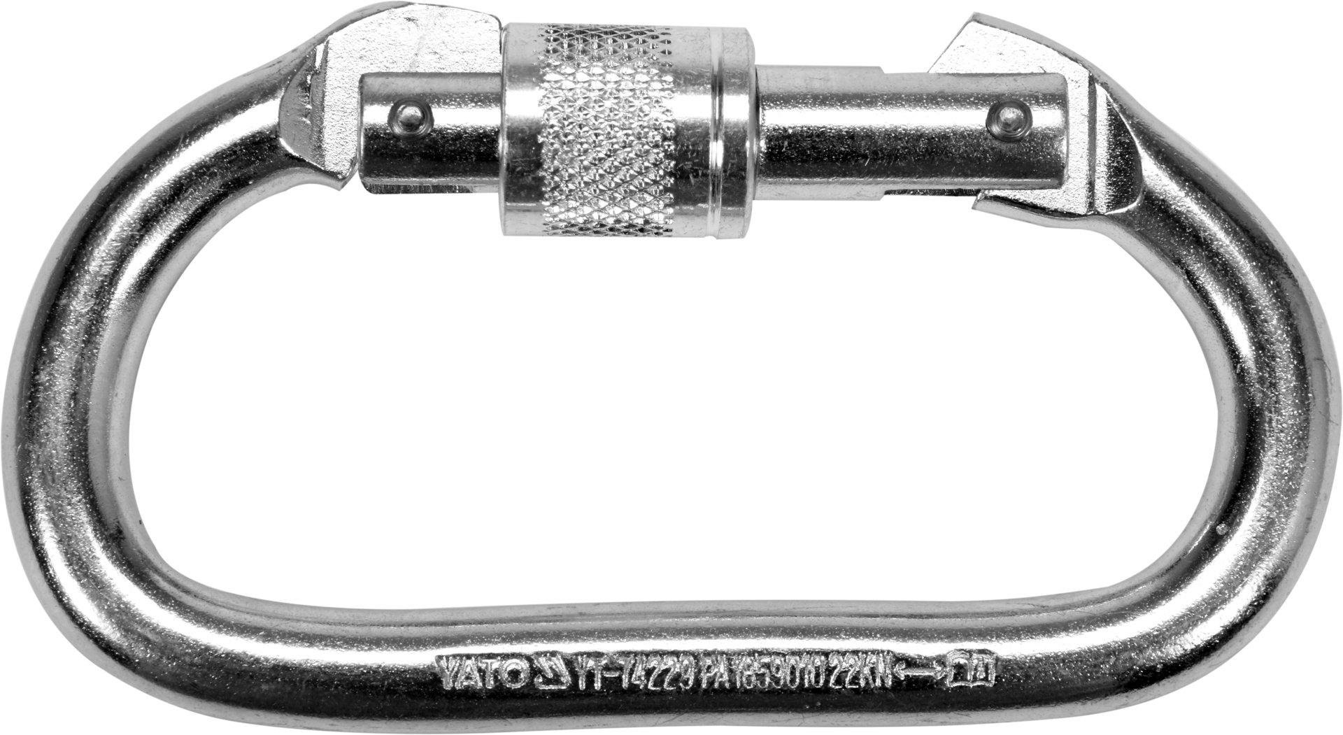 TYT-74229 KARABINER VATROGASNI S OSIGURAČEM 10mm 100kg