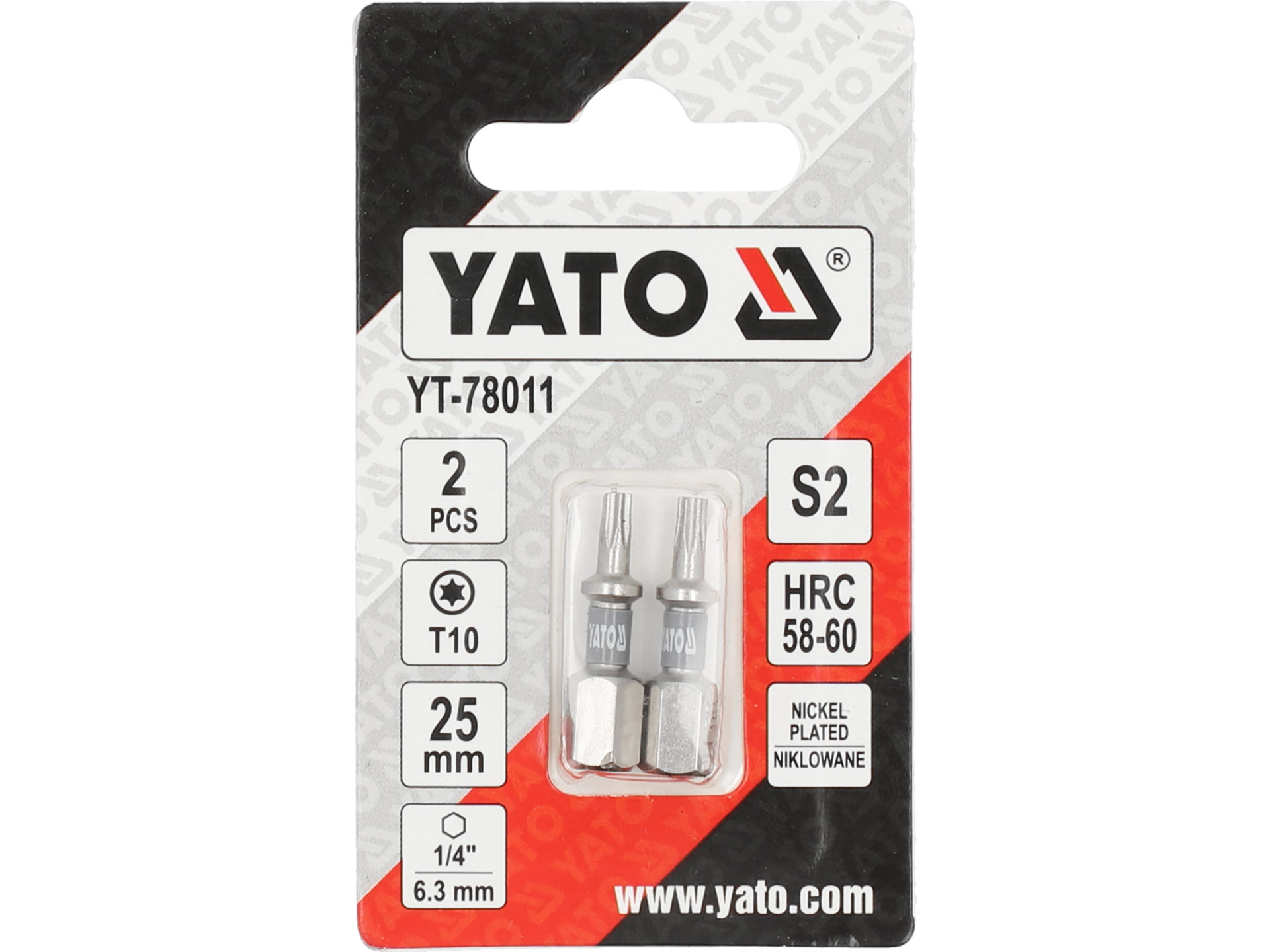 TYT-78011 BIT NASTAVAK TORX 1/4 25MM T10 2/1