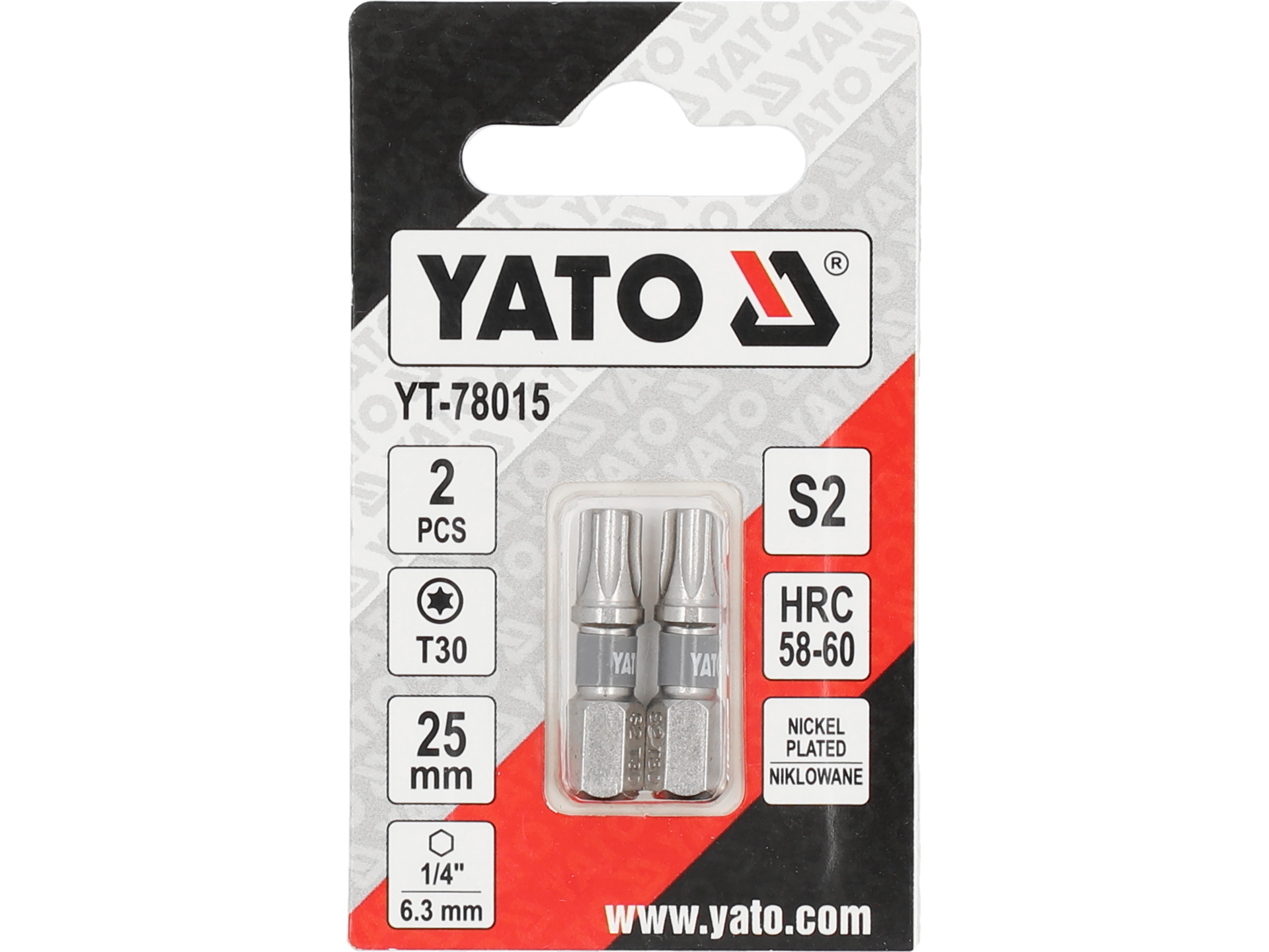 TYT-78015 BIT NASTAVAK TORX 1/4 25MM T30 2/1
