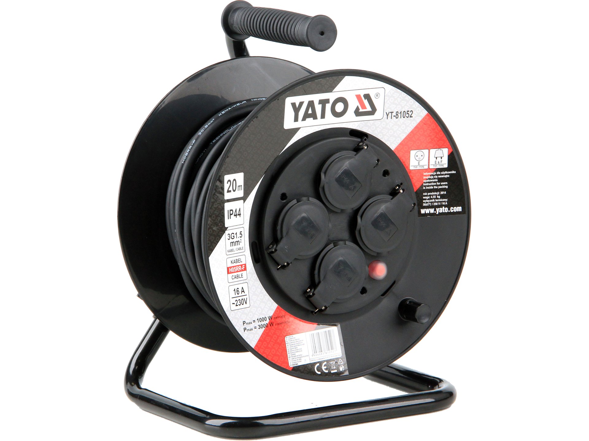 PRODUŽNI KABEL 3G1,5MM2 30M IP44 16A H05RR-F GUMA