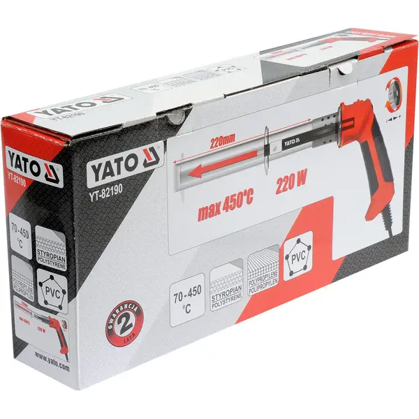 NOŽ ELEKTRIČNI 220MM ZA REZANJE STIROPORA 220W 70-450 'C